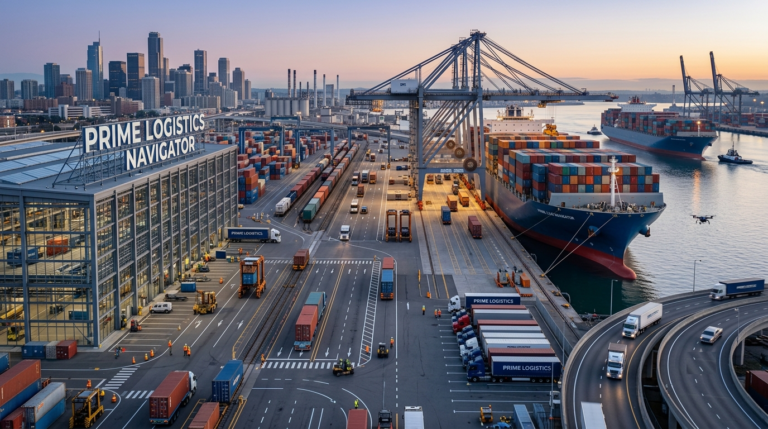 Logistics team managing international cargo operations