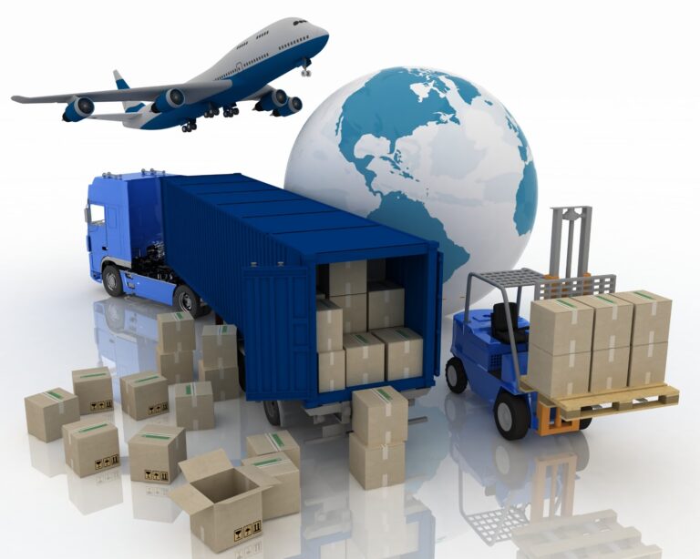 Modern warehouse with organized freight inventory